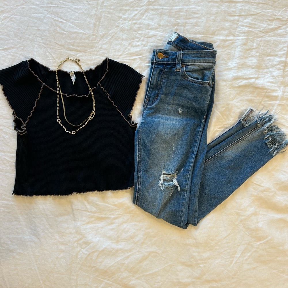 Free People Ribbed Crop Top - Picture 4 of 5